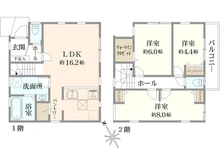 【東京都/小平市中島町】新築戸建　小平市中島町 間取り図