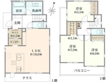 【東京都/国分寺市西町】国分寺市西町4丁目新築戸建 1号棟 間取り図