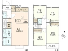 【東京都/国分寺市西町】国分寺市西町4丁目新築戸建 2号棟 間取り図