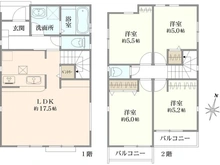 【東京都/国分寺市西町】国分寺市西町4丁目新築戸建 6号棟 間取り図
