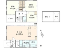【東京都/国立市富士見台】国立市富士見台1丁目（2号棟）　新築戸建 間取り図