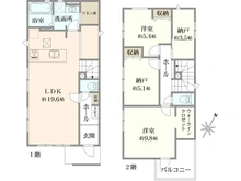 【東京都/国分寺市戸倉】国分寺市戸倉3丁目　新築戸建1号棟 間取り図