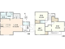 【東京都/府中市武蔵台】府中市武蔵台1丁目　新築戸建（3号棟） 間取り図