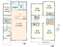 【東京都/国立市谷保】国立市谷保（B号棟）　新築戸建 間取り図