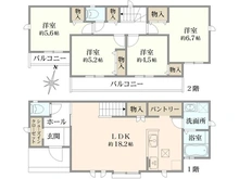 【東京都/国立市谷保】国立市谷保（J号棟）　新築戸建 間取り図