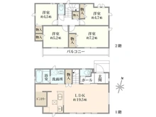 【東京都/国立市谷保】国立市谷保（N号棟）　新築戸建 間取り図