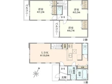 【東京都/日野市多摩平】日野市多摩平3丁目（2号棟）　新築戸建 間取り図