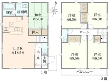 【東京都/国分寺市西町】国分寺市西町5丁目（1号棟）　新築戸建 間取り図