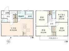 【東京都/国分寺市東戸倉】国分寺市東戸倉1丁目新築戸建 1号棟 間取り図