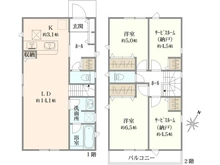 【東京都/国分寺市東戸倉】国分寺市東戸倉1丁目新築戸建 2号棟 間取り図