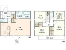 【東京都/国分寺市東戸倉】国分寺市東戸倉1丁目新築戸建 3号棟 間取り図