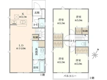 【東京都/国分寺市東戸倉】国分寺市東戸倉1丁目新築戸建 4号棟 間取り図