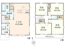 【東京都/国分寺市北町】国分寺市北町3丁目新築戸建 J号棟 間取り図