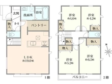【東京都/国分寺市北町】国分寺市北町3丁目新築戸建 L号棟 間取り図