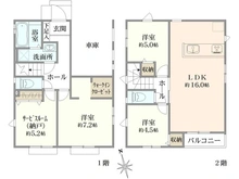 【東京都/国立市泉】国立市泉2丁目 新築戸建 間取り図