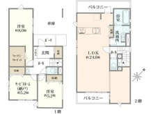 【東京都/国分寺市富士本】国分寺市富士本1丁目　新築戸建 間取り図