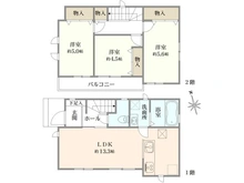 【東京都/小平市小川西町】小平市小川西町5丁目新築戸建 間取り図