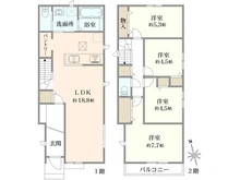 【東京都/国分寺市北町】国分寺市北町5丁目新築戸建（C棟） 間取り図