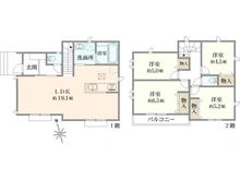 【東京都/国分寺市北町】国分寺市北町5丁目新築戸建（F棟） 間取り図