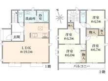 【東京都/国分寺市北町】国分寺市北町5丁目新築戸建（G棟） 間取り図