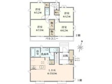 【東京都/東村山市富士見町】東村山市富士見町2丁目　新築戸建 間取り図