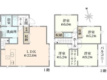 【東京都/東村山市萩山町】東村山市萩山町2丁目　新築戸建（2号棟） 間取り図