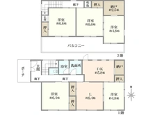 【東京都/中野区沼袋】中野区沼袋2丁目戸建 間取り図