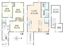 【東京都/国立市西】国立市西1丁目新築戸建 B号棟 間取り図