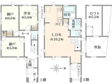 【東京都/国立市西】国立市西1丁目新築戸建 C号棟 間取り図