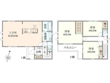 【兵庫県/神戸市東灘区深江南町】神戸市東灘区深江南町4丁目新築戸建て 間取り図