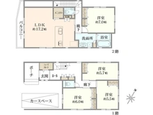 【兵庫県/神戸市灘区篠原北町】神戸市灘区篠原北町4丁目新築戸建てA号地 間取り図