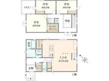 【兵庫県/芦屋市山芦屋町】芦屋市山芦屋町　新築一戸建て　1号地 間取り図