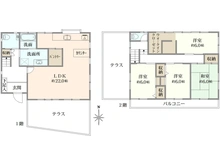 【兵庫県/芦屋市東山町】芦屋市東山町 中古戸建 間取り図