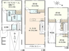 【兵庫県/神戸市東灘区青木】MELDIA神戸市東灘区青木二丁目　C号棟 間取り図