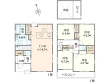 【東京都/足立区鹿浜】足立区鹿浜5丁目　新築戸建　2号棟 間取り図