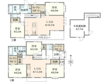 【東京都/葛飾区東堀切】葛飾区東堀切1丁目 戸建 間取り図