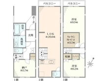【東京都/足立区西新井本町】足立区西新井本町3丁目中古戸建 間取り図