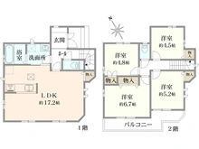 【東京都/葛飾区西水元】葛飾区西水元3丁目　新築戸建　K号棟 間取り図
