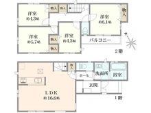 【東京都/葛飾区西水元】葛飾区西水元3丁目　新築戸建　M号棟 間取り図