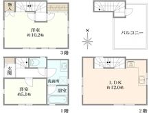 【東京都/足立区柳原】足立区柳原2丁目　中古戸建 間取り図