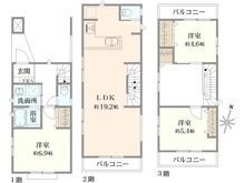 【東京都/葛飾区青戸】葛飾区青戸6丁目　新築戸建4号棟 間取り図
