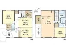 【千葉県/浦安市海楽】浦安市海楽3期2号棟 間取り図