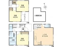 【千葉県/市川市新井】市川市新井1丁目新築戸建て 間取り図