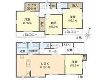 【東京都/葛飾区西水元】葛飾区西水元3丁目新築戸建　B号棟 間取り図