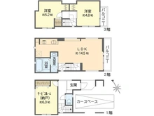 【千葉県/浦安市富士見】浦安市富士見4丁目新築戸建No.1 間取り図