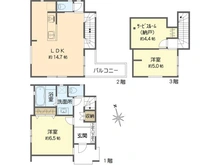 【千葉県/浦安市富士見】浦安市富士見4丁目新築戸建No.2 間取り図