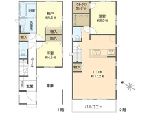 【東京都/江戸川区江戸川】江戸川4丁目C号棟 間取り図