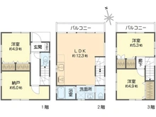 【東京都/江戸川区西一之江】西一之江3丁目新築戸建 間取り図