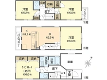 【東京都/江戸川区西葛西】江戸川区西葛西1丁目中古戸建 間取り図