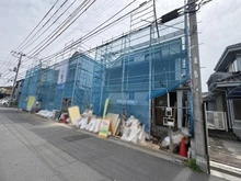 【東京都/江戸川区西篠崎】江戸川区西篠崎1丁目 新築戸建A号棟 建築中の外観：全5区画